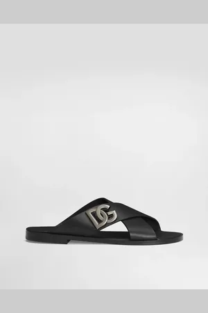 Dolce & Gabbana Calfskin Sandals - Man Sandals And Slides Leather 39