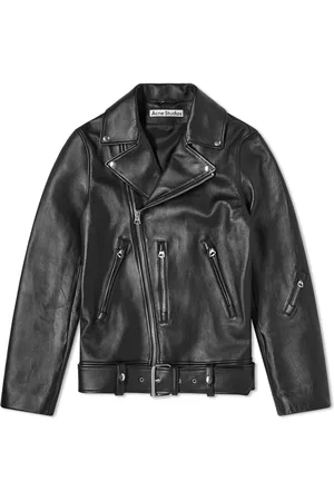 Acne black sale leather jacket