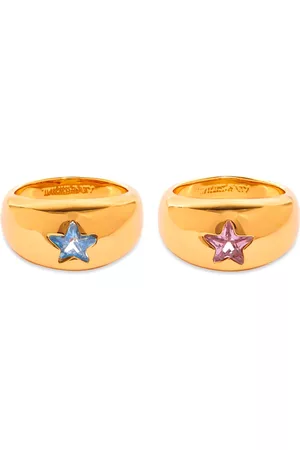 Timeless Pearly Star Rings - Set of 2