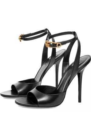 VERSACE Strappy Safety Pin Heel