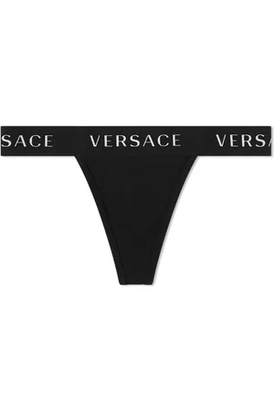 VERSACE Tape Logo Thong