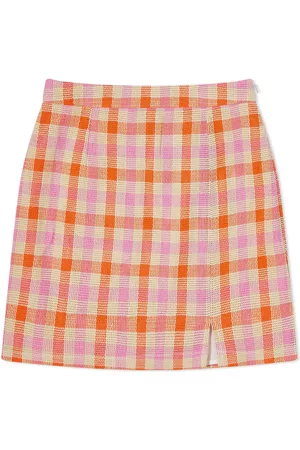 KITRI Colette Check Mini Skirt