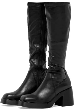 Vagabond Men Knee High Boots - Brooke Leather High Leg Heeled Boot