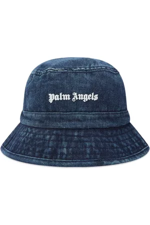 Palm Angels Denim Logo Bucket Hat