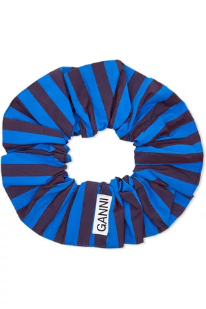 Ganni Stripe Cotton Scrunchie