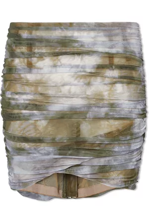 OFF-WHITE Tie Dye Draped Mini Skirt