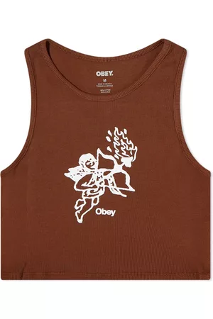 Obey Flaming Cupid Cropped Vest