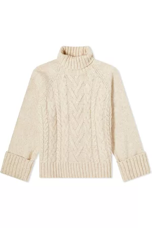 Ganni Chunky Cable Oversized Highneck Pullover Jumper