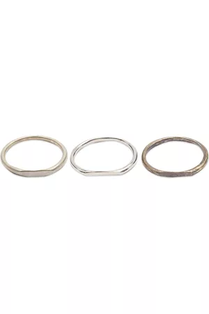 PEARLS BEFORE SWINE Polished Spliced Band Set of Rings