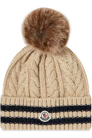 Moncler Cable Knit Beanie Hat