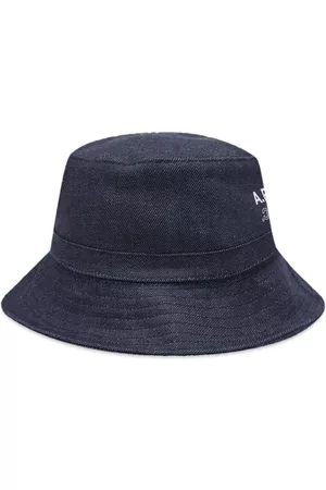 A.P.C. A.P.C Mark Fearless Logo Denim Bucket Hat