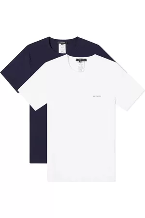 VERSACE Stretch Cotton Logo Tee - 2 Pack
