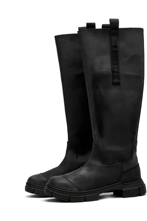 Ganni Recycled Rubber High Leg Boot
