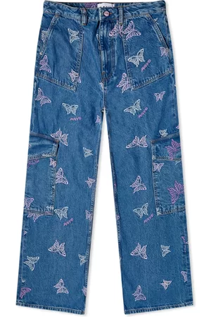 Ganni Embroidery Butterfly Jean