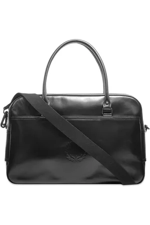 Fred Perry Wreath Leather Travel Bag