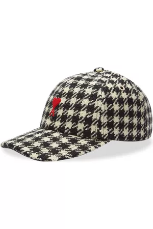 Ami Small A Houndstooth Wool Cap