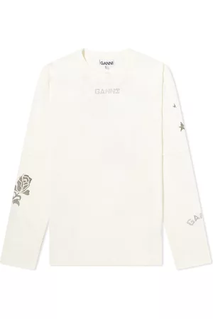 Ganni Long Sleeve Light Jersey Layered Tee