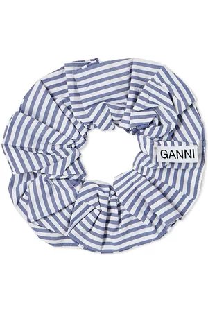 Ganni Women Hair Accessories - Stripe Cotton Scrunchie