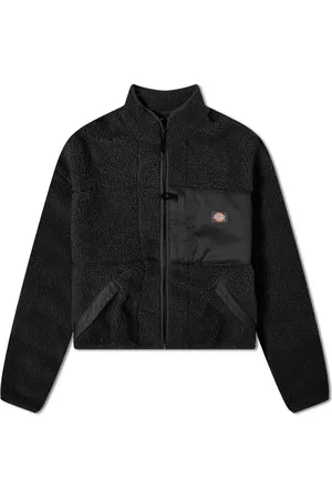 Dickies Women Fleece Jackets - Red Chute Boxy Fleece