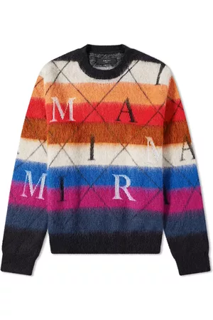 AMIRI Argyle Stripe Crew Sweat