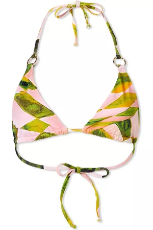 Louisa Ballou Mini Ring Triangle Bikini Top