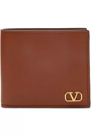 VALENTINO V Logo Leather Billfold Wallet