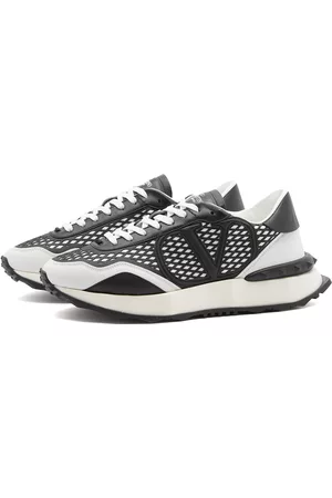 Valentino Man Lace-Up Sneakers I Total Black – Valentino Shoes UAE