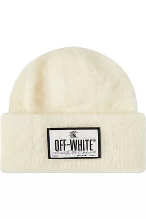 OFF-WHITE Label Mohair Beanie Hat