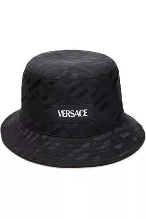 VERSACE Logo Jaquard Bucket Hat