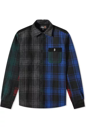 AAPE BY A BATHING APE Flannel Check Wide Fit Shirt