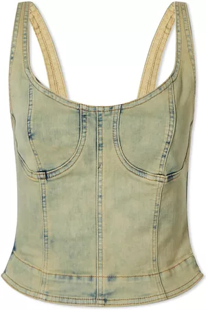 KNWLS Harley Denim Corset Top