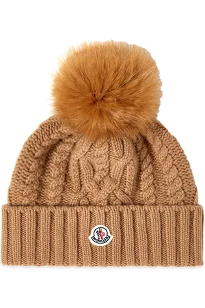 Moncler Logo Beanie With Pom Pom