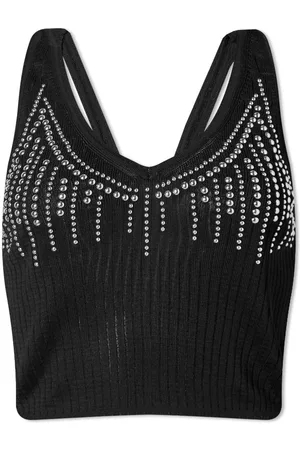 Paco rabanne Bead Knitted Crop Top