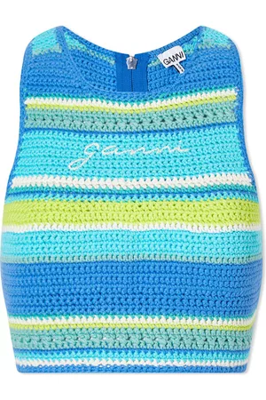 Ganni Crochet Racerback Bikini Top