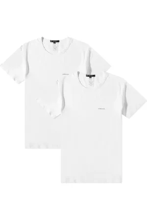 VERSACE Stretch Cotton Logo Tee - 2 Pack