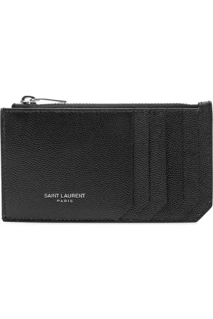 Saint Laurent Grain Leather Zip Card Case