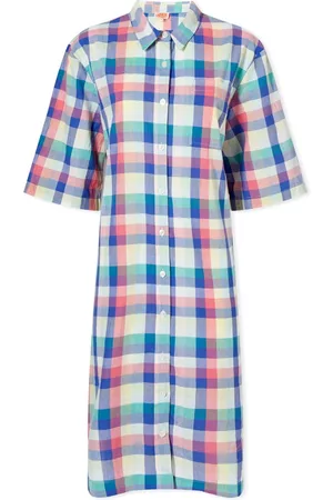 Armor.lux Madras Check Short Dress