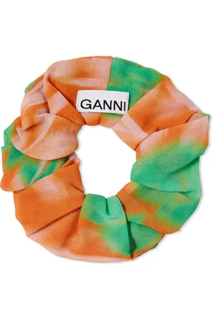 Ganni Women Hair Accessories - Printed Light Crepe Scrunchie