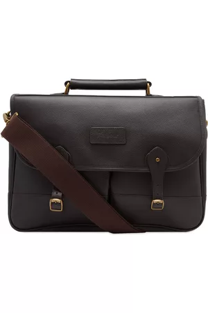 Barbour Men Laptop Bags - Leather Briefcase