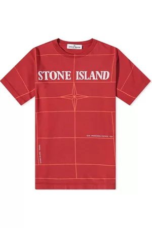 Stone Island Grid Graphic Logo Tee