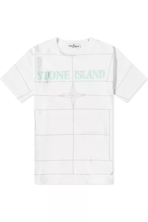 Stone Island Grid Graphic Logo Tee