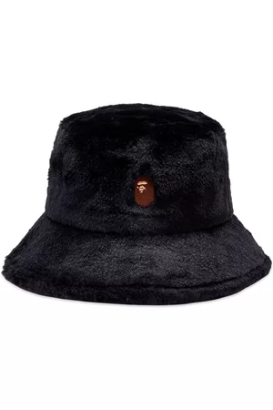 AAPE BY A BATHING APE One Point Fur Bucket Hat