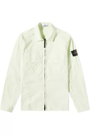 Stone Island Supima Cotton Twill Stretch-TC Zip Shirt Jacket