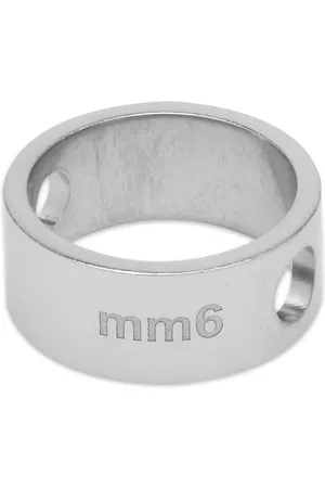 Maison Margiela Women Rings - MM6 Logo Ring