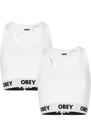Obey Women Crop Tops - Logo Bralette - 2-Pack