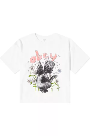 Obey Women Long Sleeve Polo Shirts - Garden Fairy T-Shirt