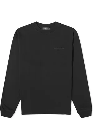 Represent Black & Grey Essential Long Sleeve Under T-shirt