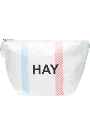 Hay Recycled Candy Stripe Wash Bag - Small in