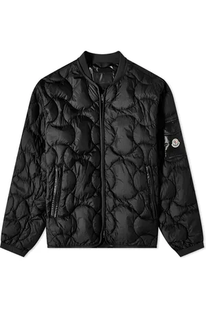 Moncler black bomber jacket best sale