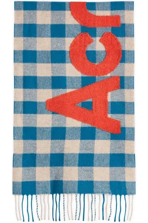Acne Studios Veda Logo Check Scarf in